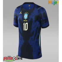 Camiseta Brasil Neymar Jr #10 Visitante Equipación para mujer Mundial 2026 manga corta
